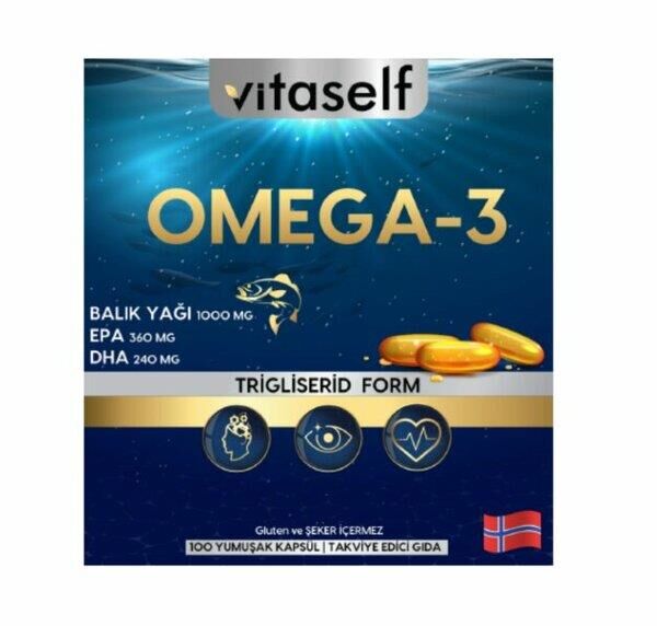 Vitaself Omega-3 İçeren Yumuşak Kapsül