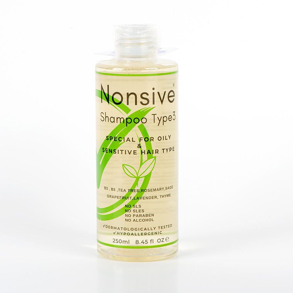 Nonsive Shampoo Type3 Yağlı ve Hassas Saçlara Özel Şampuan 250 ml
