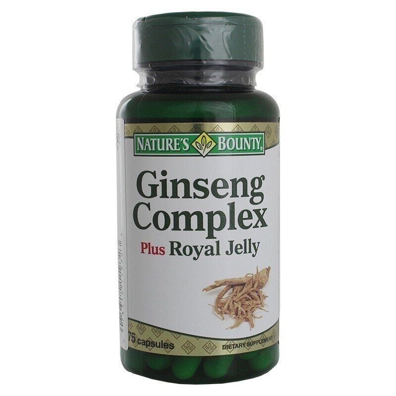 Nature's Bounty Ginseng Complex Plus Royal Jelly 75 Kapsül