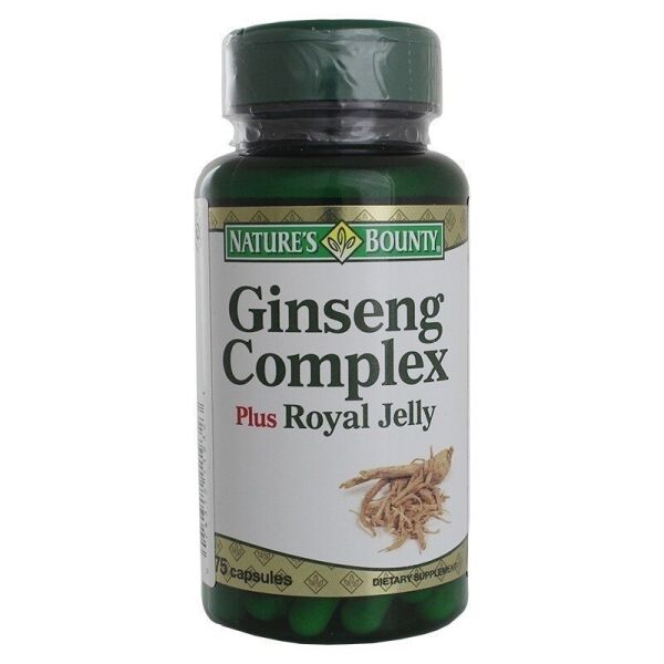Nature's Bounty Ginseng Complex Plus Royal Jelly 75 Kapsül