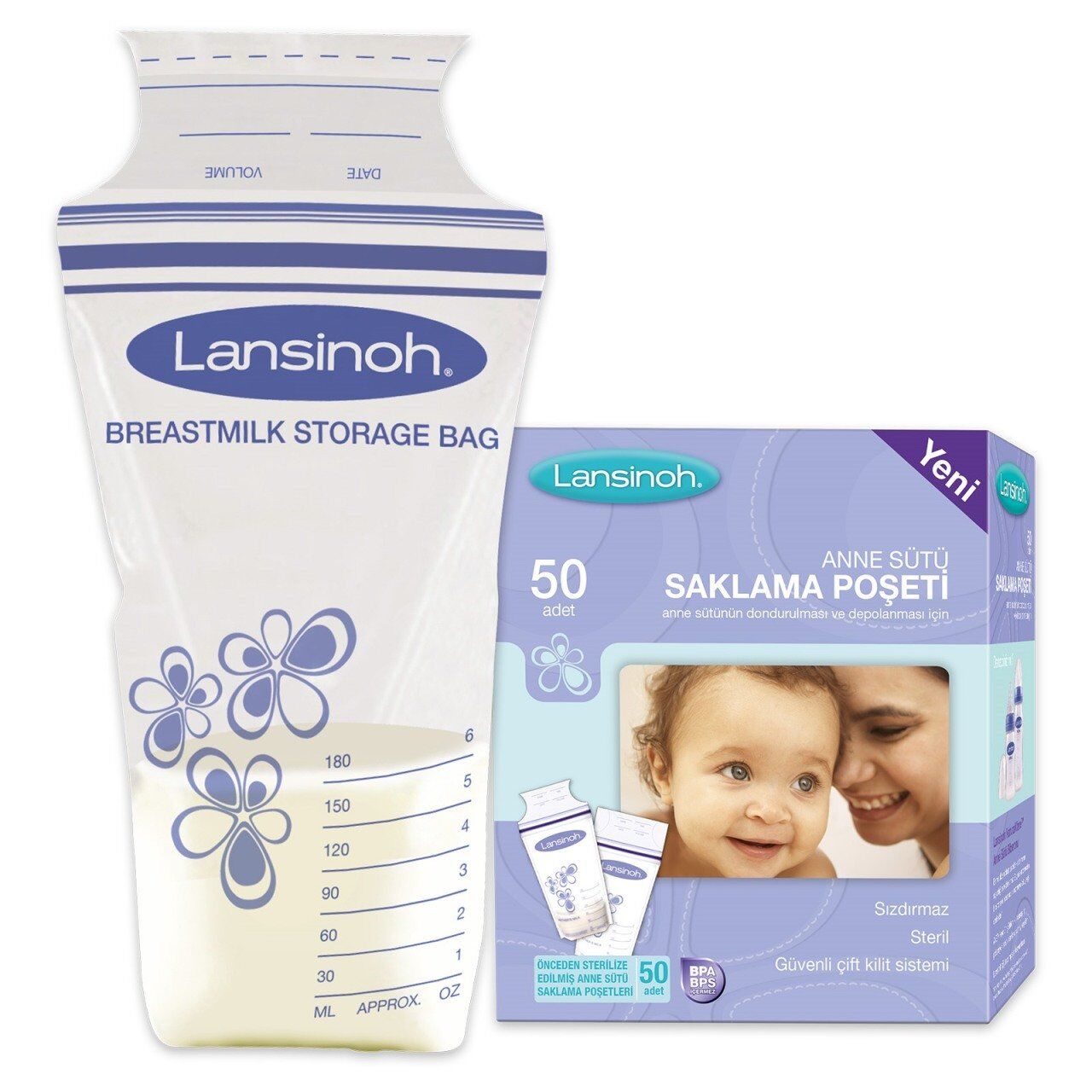 Lansinoh Anne Sütü Saklama Poşeti 50 adet