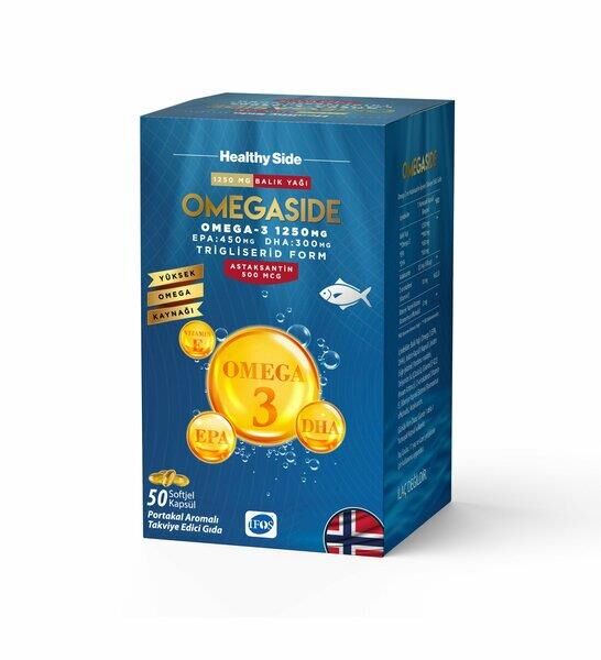 OmegaSide Omega-3 50 Softjel Kapsül