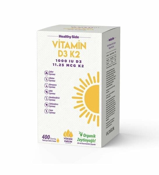 Healthy Side Vitamin D3K2 20 ML Damla