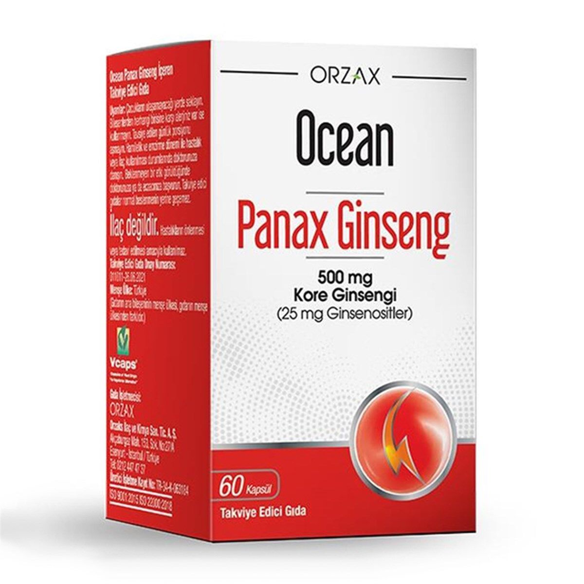 Ocean Panax Ginseng 500 Mg 60 Kapsül