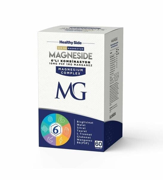 MagneSide Magnezyum Kompleks 60 Tablet