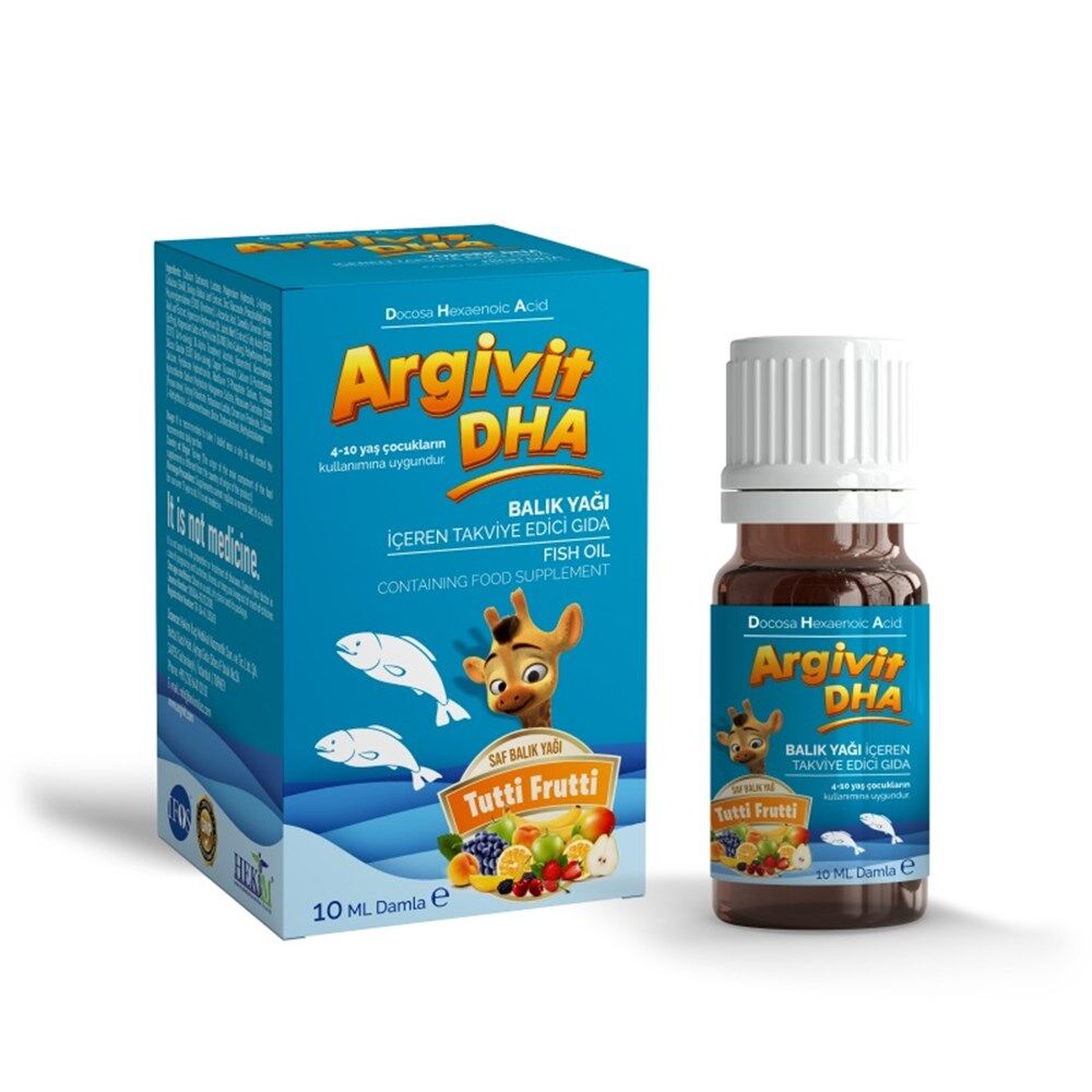 Argivit DHA Balık Yağı İçeren Takviye Edici Gıda Damla 10 ml