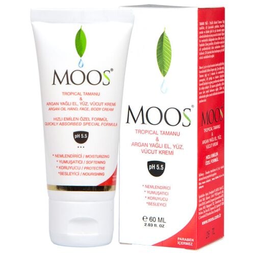 Moos Tamanu ve Argan Özlü Cilt Kremi 60 Ml