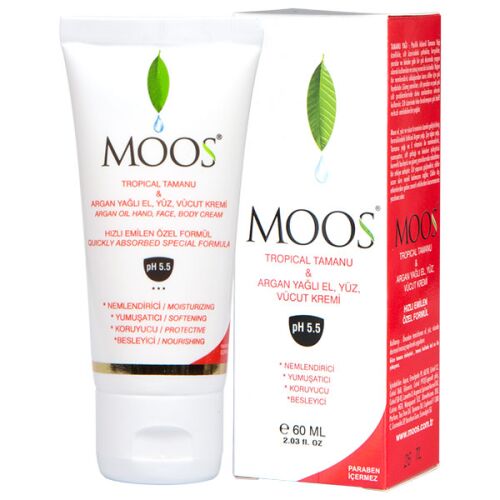 Moos Tamanu ve Argan Özlü Cilt Kremi 60 Ml