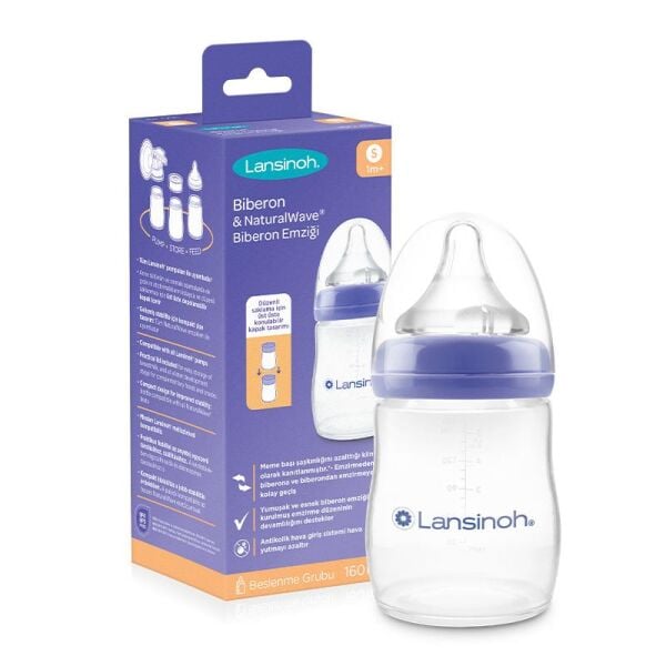 Lansinoh Natural Wave Biberon 160 ml PP
