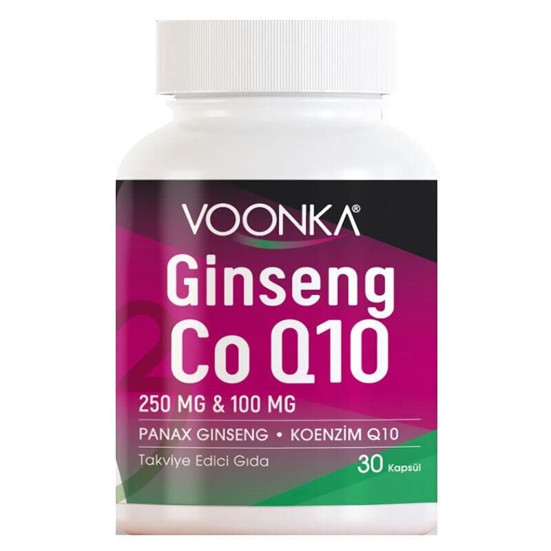 Voonka Ginseng Coenzyme Q10 30 Kapsül