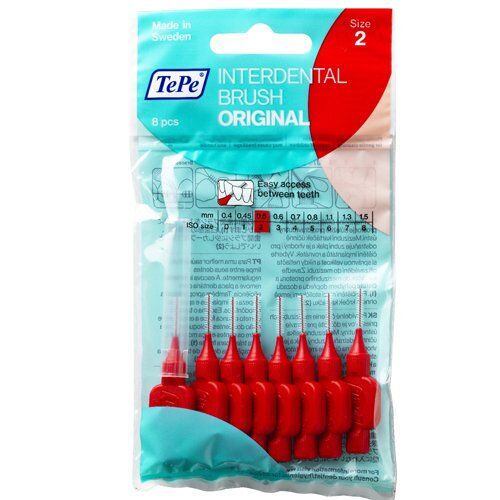 Tepe Diş Arası Fırçası 0.5 Kırmızı 8 li