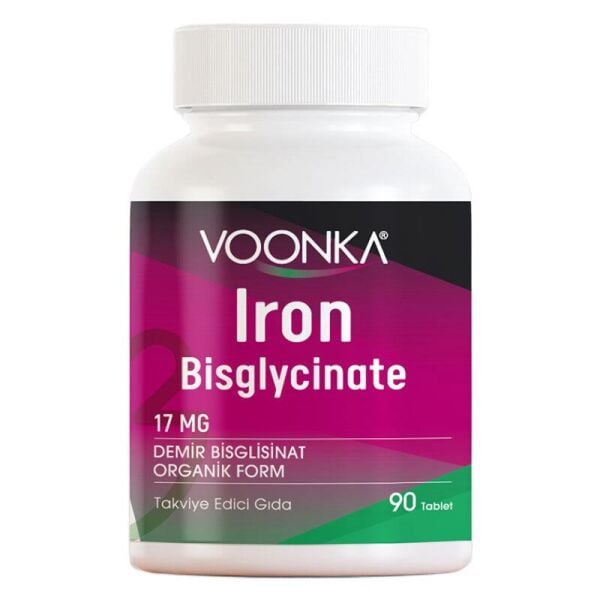 Voonka Iron Bisglycinate (Demir) 90 Tablet