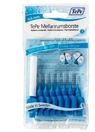 Tepe Diş Arası Fırçası 0.6 mm Mavi 8 li