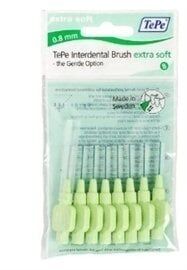 Tepe Ekstra Soft Yumuşak Arayüz Fırçası 0.8 mm Yeşil 8 li