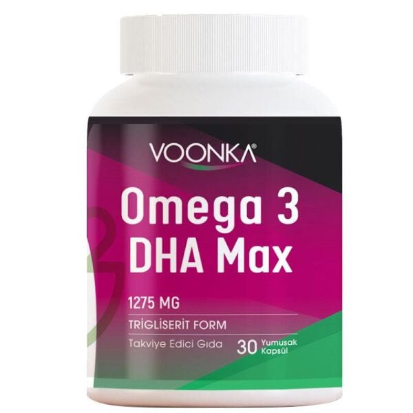Voonka Omega 3 DHA Max Takviye Edici Gıda 30 Yumuşak Kapsül