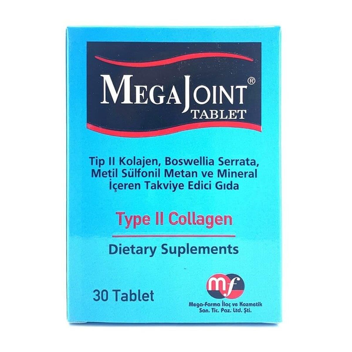 Mega Joint Tip II Kolajen 30 Tablet