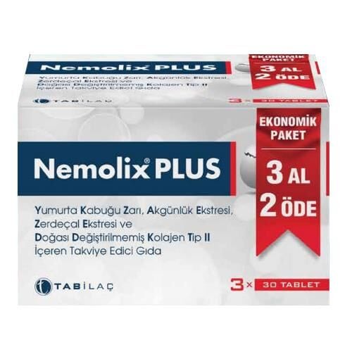 Nemolix Plus 30 Tablet x 3 adet