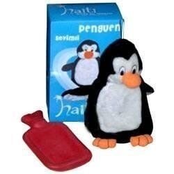 Sevimli Yumuşak Peluş Kaplı Sıcak Su Torbası PENGUEN