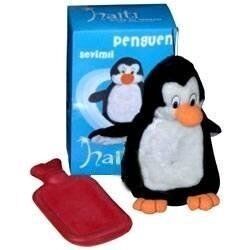 Sevimli Yumuşak Peluş Kaplı Sıcak Su Torbası PENGUEN
