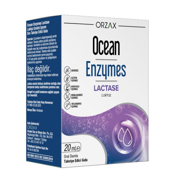 Ocean Enzymes Lactase Damla 20 ml