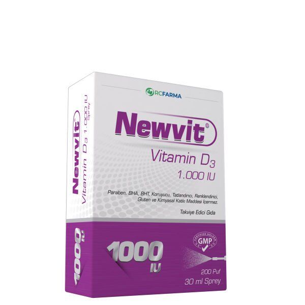Newvit Vitamin D3 1000 IU 30ml Sprey / Damla