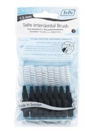 Tepe Diş Arası Fırçası 1.5 mm Siyah 8 li Paket No:7