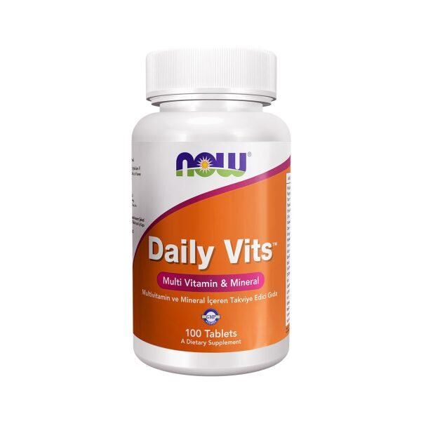 Now Daily Vits Multivitamin ve Mineral İçeren Takviye Edici Gıda 100 Tablet