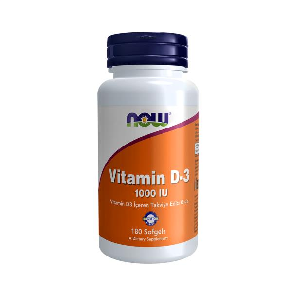 Now Vitamin D3 1.000 IU 180 Kapsül