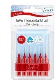 Tepe Interdantal Brush Diş Arası Fırçası 0.5 mm Kırmızı Blister 6 lı