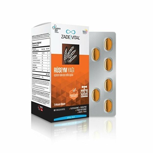 Zade Vital Ruşeym Yağı 60 Yumuşak Kapsül