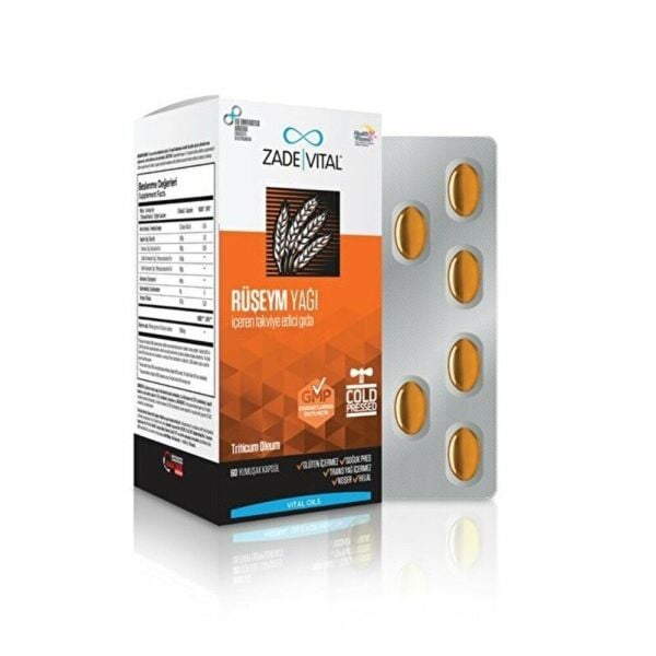 Zade Vital Ruşeym Yağı 60 Yumuşak Kapsül
