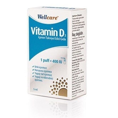 Wellcare Vitamin D3 400 IU 5 ml Sprey