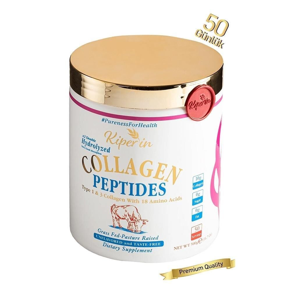 Kiperin Collagen Toz Kolajen Peptitleri İçeren Diyet Takviyesi 500 gr