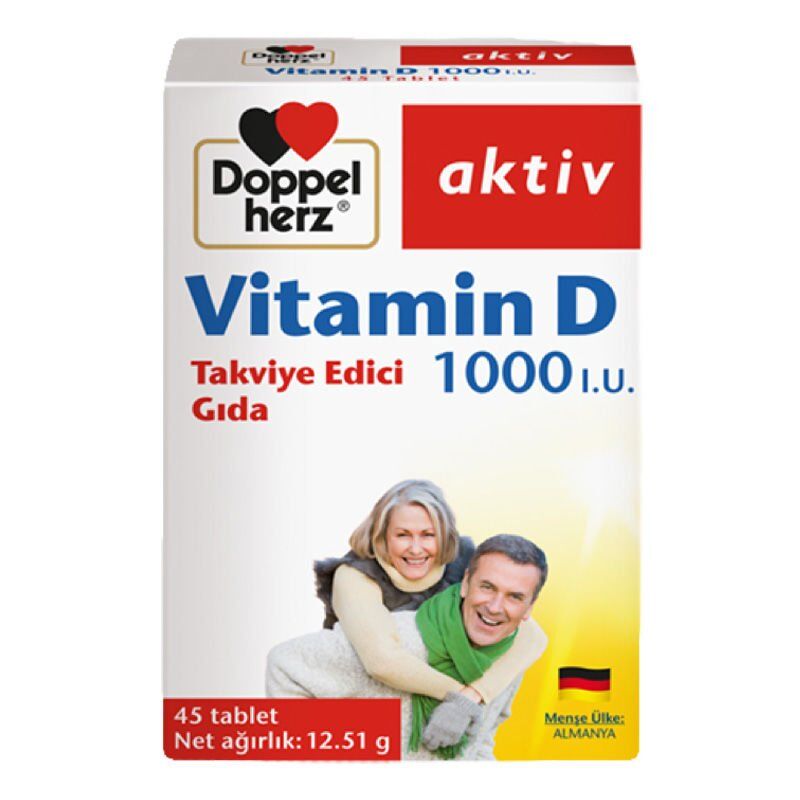 DoppelHerz Vitamin D 1000 IU 45 Tablet