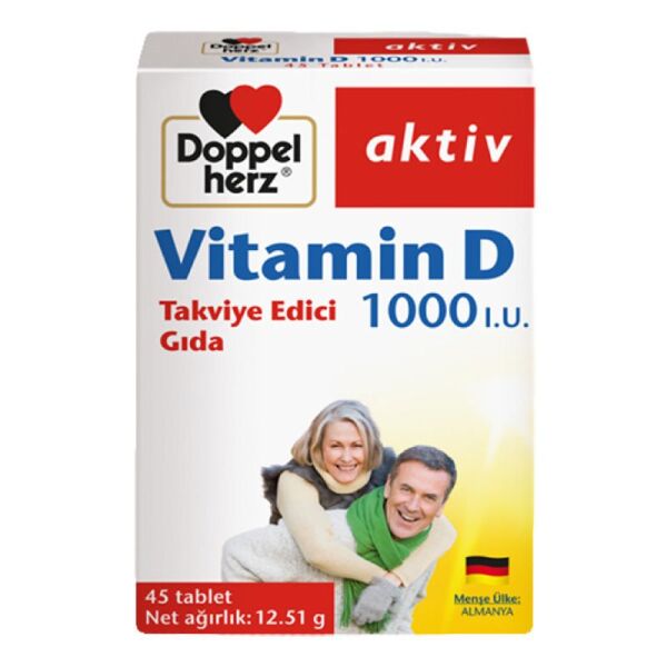 DoppelHerz Vitamin D 1000 IU 45 Tablet