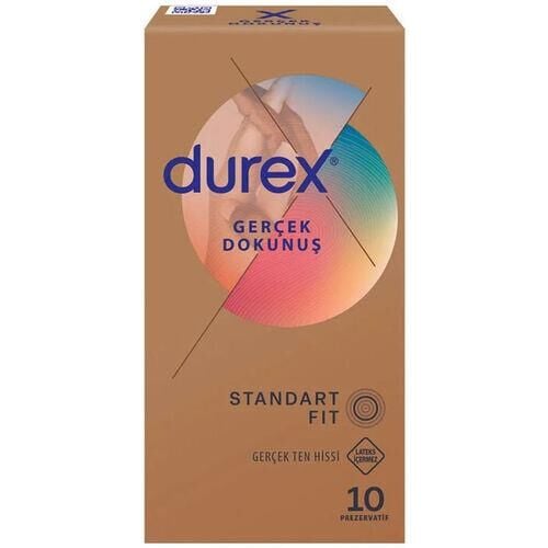 Durex Gerçek Dokunuş Prezervatif 10 lu (Lateks İçermez)