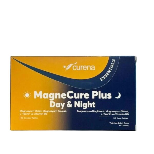 Curena MagneCure Plus Day Night Magnezyum 60 Tablet