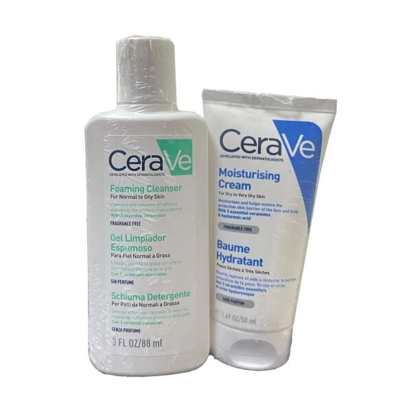 Cerave Foaming Cleanser 88 ml + Cerave Nemlendirici Krem 50 ml