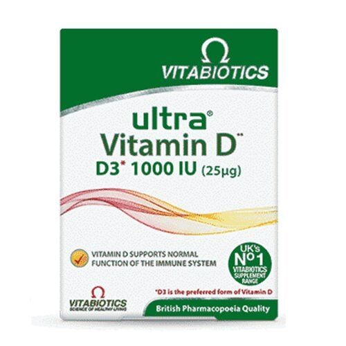 Vitabiotics Ultra Vitamin D D3 1000 IU 96 Tablets