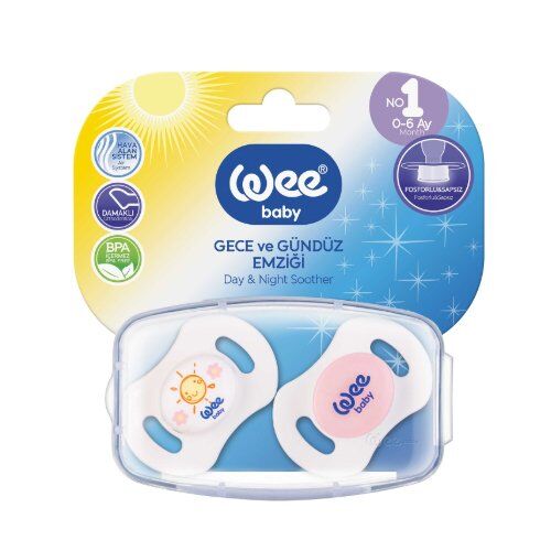 Wee Baby 152 Gece ve Gündüz Emzik No:1 0-6 ay 2 li