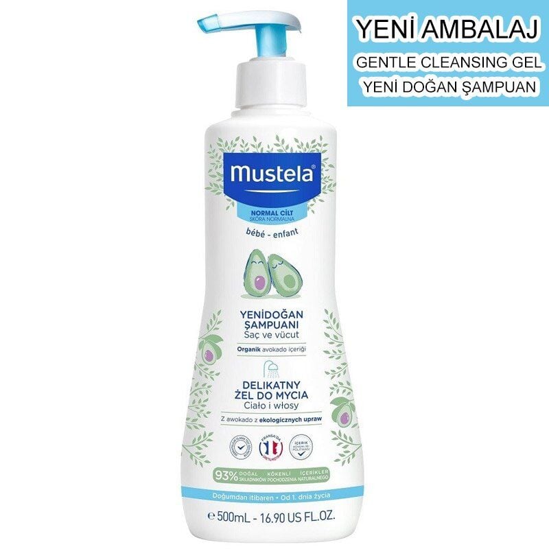 Mustela Dermo Cleansing 500 ml Gentle Cleansing Gel Saç ve Vücut Şampuanı