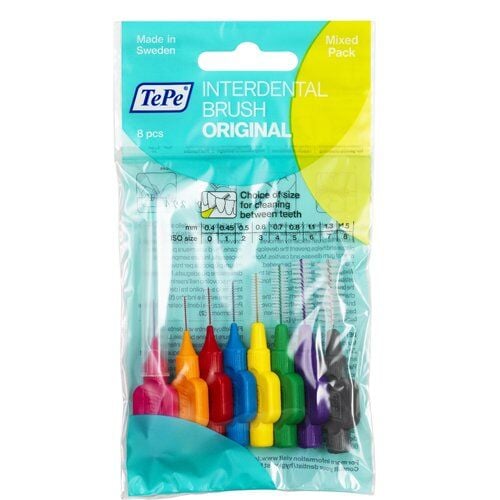 Tepe Arayüz Fırçası 8 Li Karışık Renk