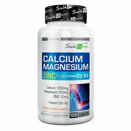 Suda Vitamin Calcium Magnesium Zinc D3 K2 100 Tablet
