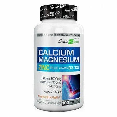 Suda Vitamin Calcium Magnesium Zinc D3 K2 100 Tablet