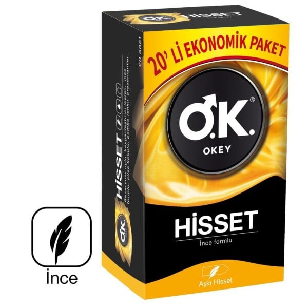 Okey Hisset Prezervatif Ekonomik Paket 20 li