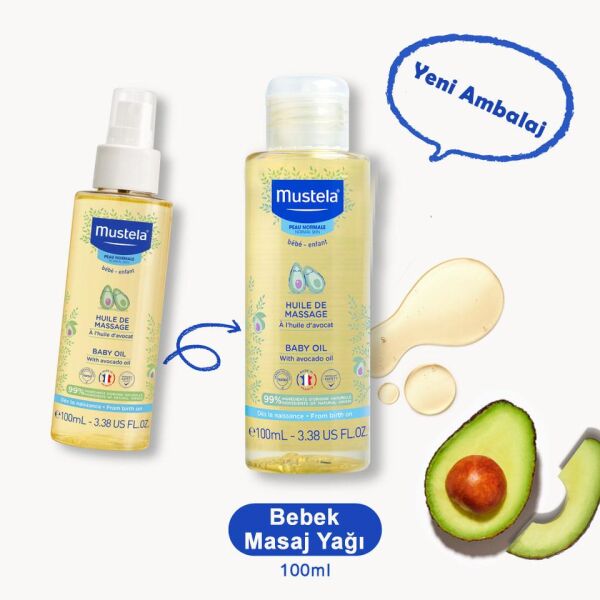 Mustela Massage Oil 100 ml Masaj Yağı
