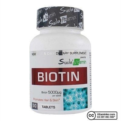 Suda Vitamin Biotin 5000 mcg 50 Tablet