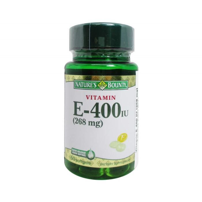 Nature's Bounty Vitamin E-400 IU 50 Kapsül