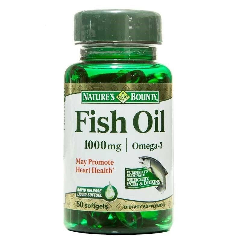 Nature's Bounty Fish Oil 1000mg 50 Softjel Kapsül