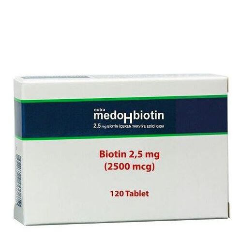 Medobiohtin Biotin 2,5 mg 120 Tablet